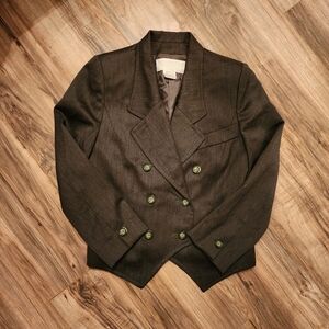 Vintage Nina Ricci Paris Double Breasted Blazer Green Size 42
